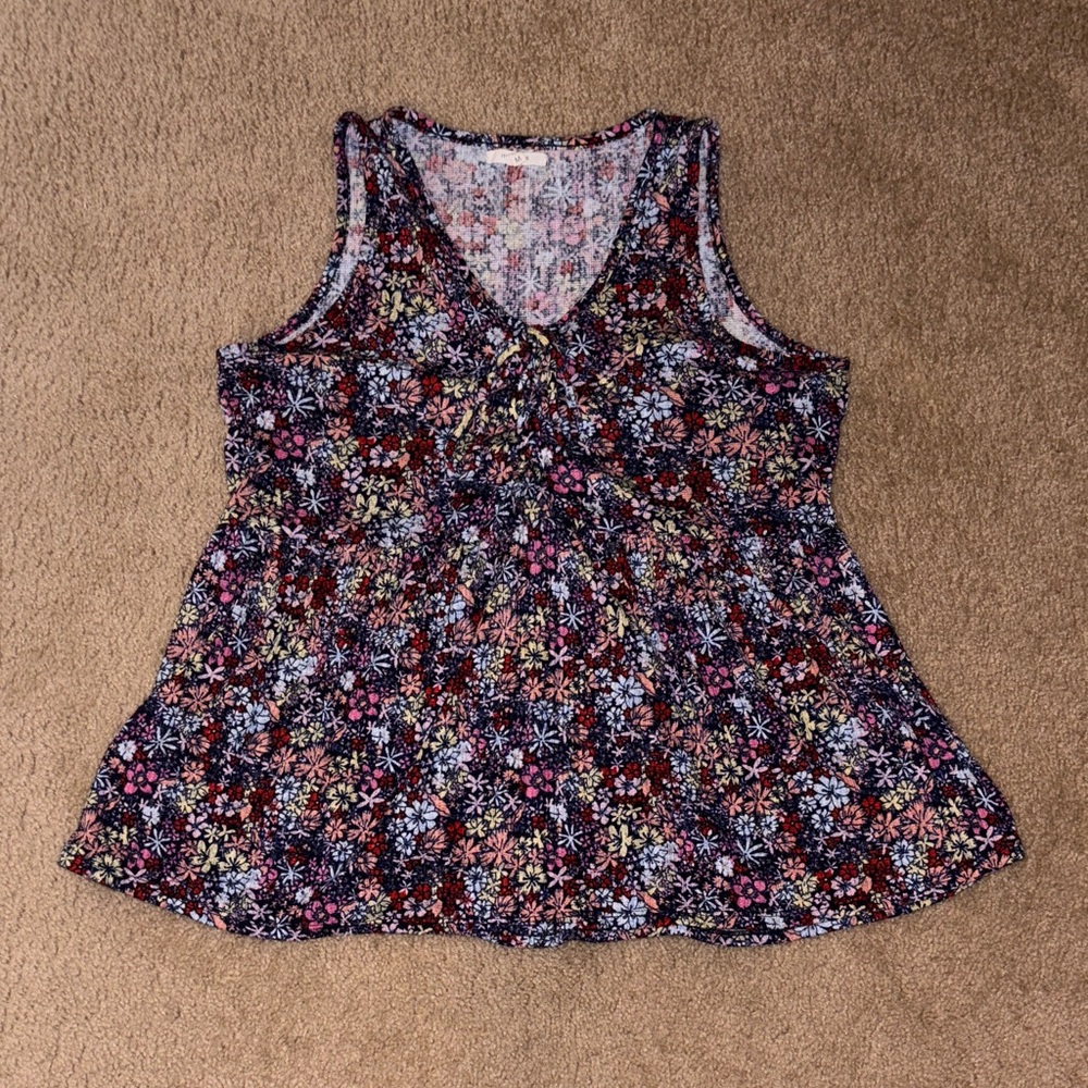 Maurices Multicolor Floral Tank Top